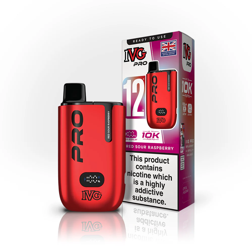 IVG Pro 12 STARTER KIT - Red Sour Raspberry