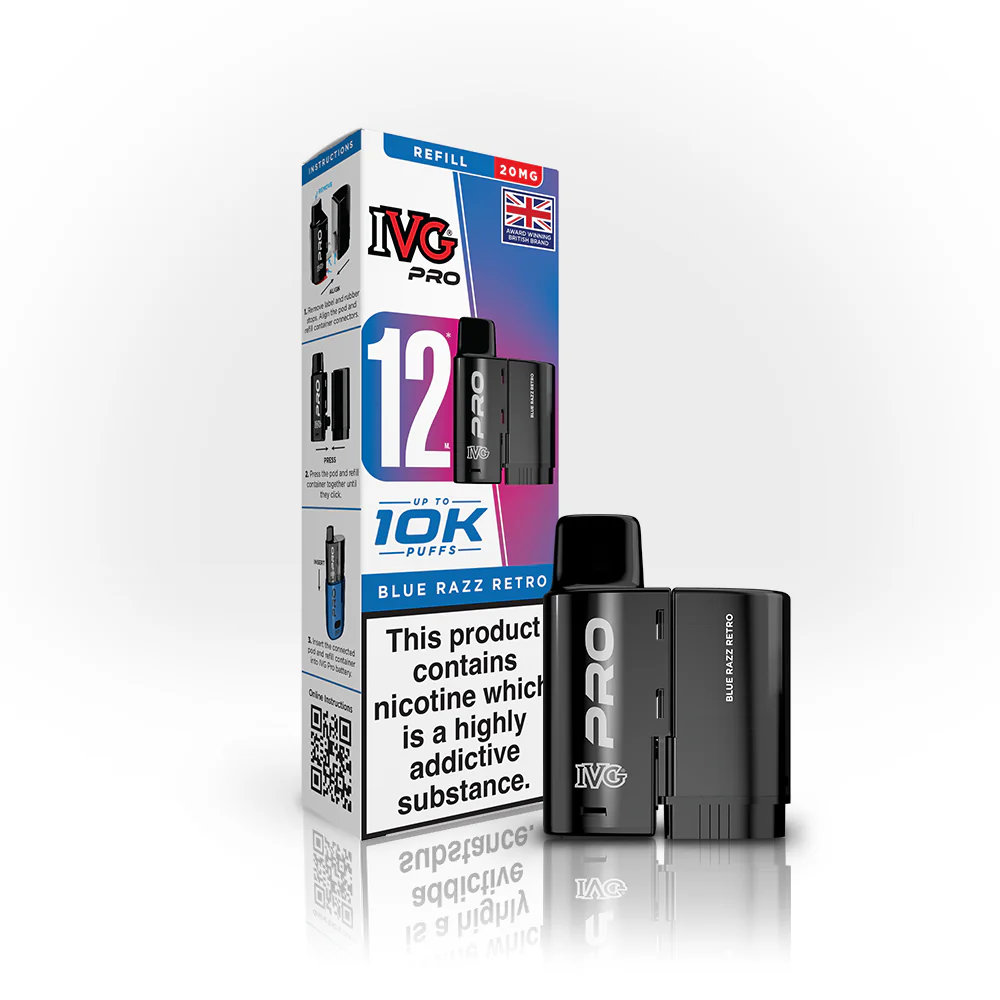 IVG Pro 12 REFILL POD - Blue Razz Retro